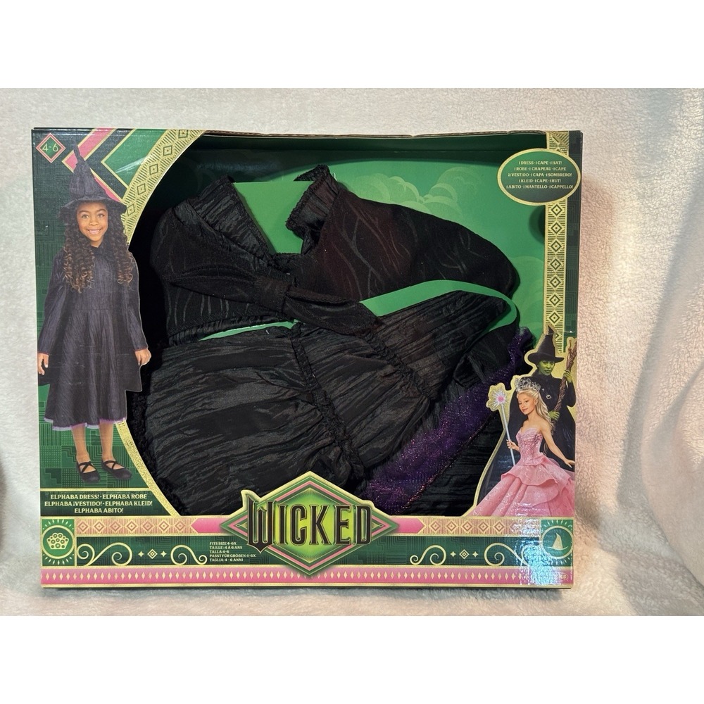 Jakks Universal Wicked Elphaba Dress-Up Set, Size 4-6 **BRAND NEW**